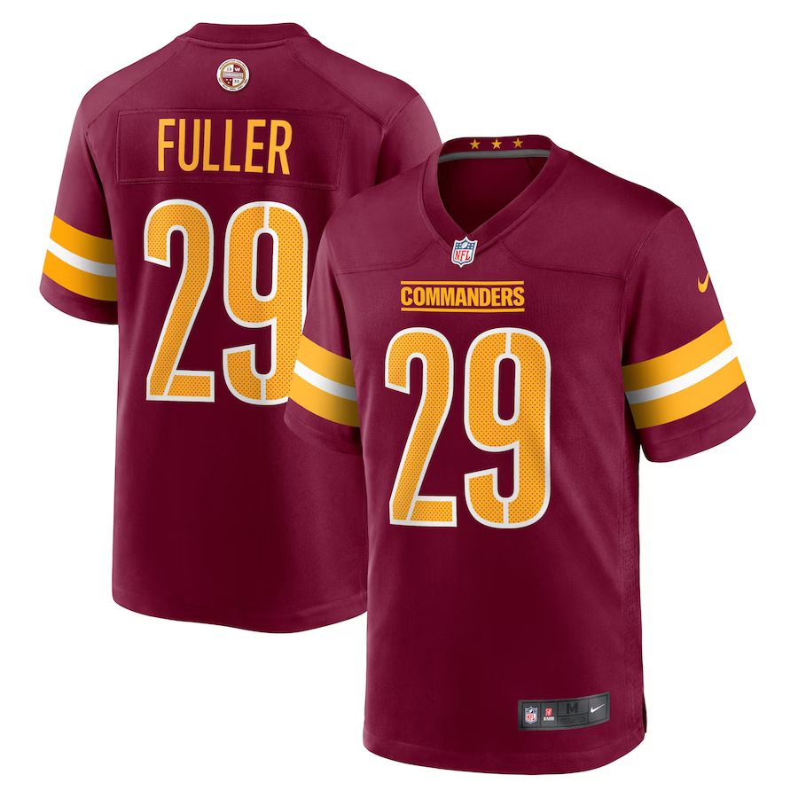 Men Washington Commanders 29 Kendall Fuller Nike Burgundy Player Game NFL Jersey